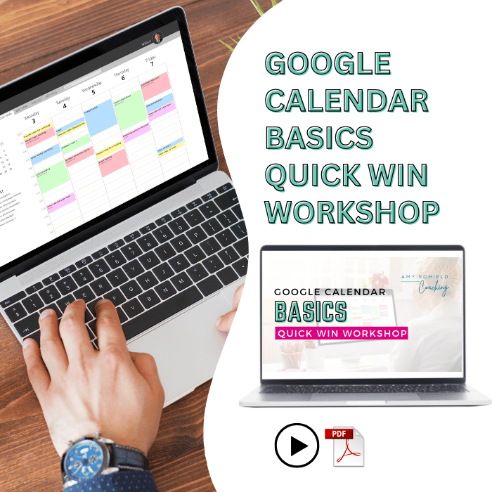 Google Calendar Setup Workshop: Learn how to create events, layer calendars, color-code, and sync across devices to simplify your schedule and boost productivity.