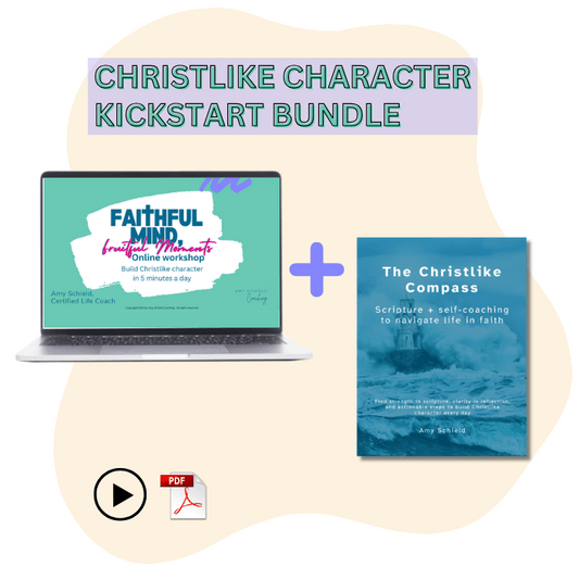 Christlike Character Kickstart Bundle Christian Women Prayer Scripture Personal Development Faith Based On-demand workshop